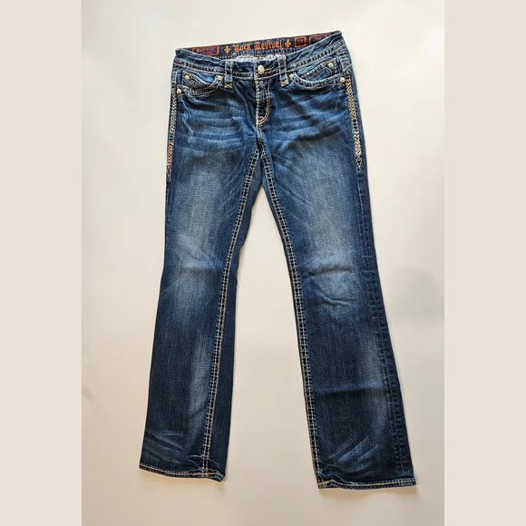 Rock Revival Jeans Size 30 Women's Anja Boot Denim - Picture 7 of 12